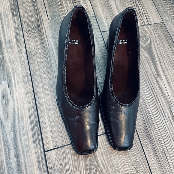 Stuart Weitzman Vintage Square Block Heels Braided Block Heels | Size 8.5 - Picture 1 of 11